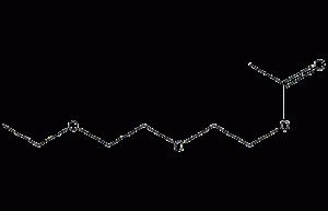 Diethylene glycol monoethyl ether acetate structural formula