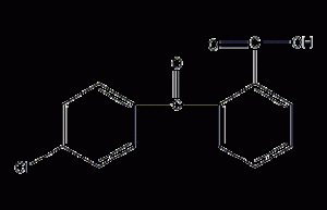 2-(4-chlorobenzoyl)benzoic acid structural formula