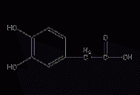 3,4-dihydroxyphenylacetic acid structural formula