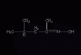 Methyl isobutyl ketoxime structural formula