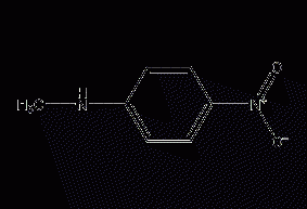 N-Methyl p-nitroaniline structural formula