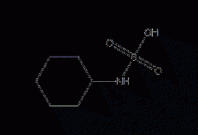 Cyclohexylaminosulfamic acid structural formula