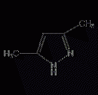 3,5-dimethylpyrazole structural formula