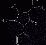 4-dimethylaminoantipyrine structural formula