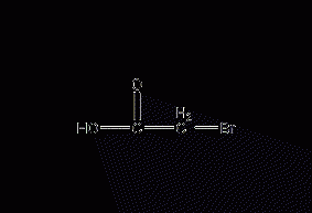 Bromoacetic acid structural formula