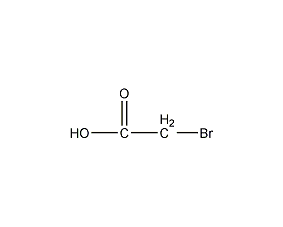 Bromoacetic acid structural formula