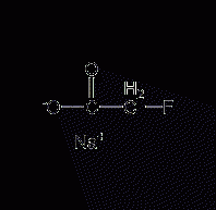 Sodium fluoroacetate structural formula