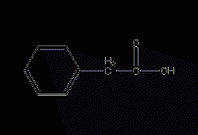 Phenylacetic acid structural formula