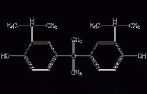 2,2-bis(4-hydroxy-3-isopropylphenyl)propane structural formula