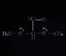 2-ethylbutyraldehyde structural formula