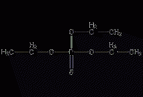 O,O,O-triethylphosphorothioate structural formula