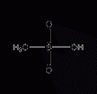 Methanesulfonic acid structural formula