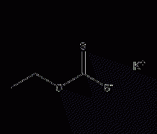 Potassium ethyl xanthate structural formula