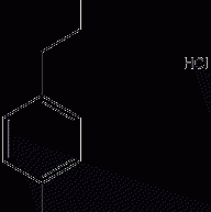 Tyramine hydrochloride structural formula