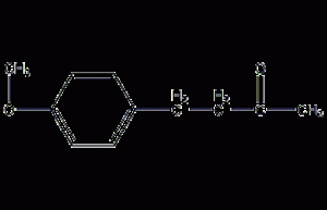 4-(4-methoxyphenyl)-2-butanone structural formula