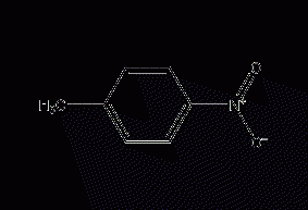 Structural formula of p-nitrotoluene