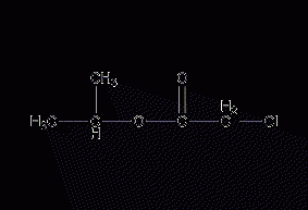 Isopropyl chloroacetate structural formula