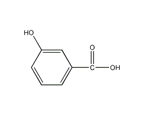 M-hydroxybenzoic acid structural formula