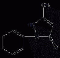 Antipyrine structural formula