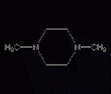 N,N'-dimethylpiperazine structural formula