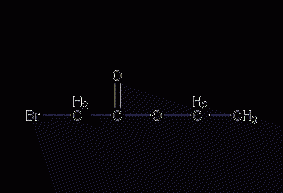 Structural formula of ethyl bromoacetate