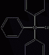 Triphenylchlorosilane Structural Formula