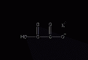 Potassium hydrogen oxalate structural formula