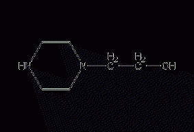 N-(2-hydroxyethyl)piperazine structural formula