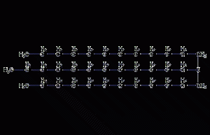 Structural formula of tri-n-dodecylamine