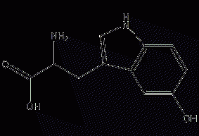 DL-5-hydroxytryptophan structural formula