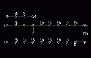 (Z)-Octadenoic acid-2-(2-hydroxyethoxy)ethyl ester structural formula