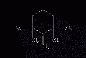 1,2,2,6,6-pentamethylpiperidine structural formula