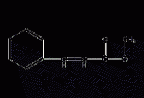 Methyl cinnamate structural formula
