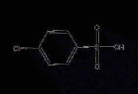 Structural formula of p-chlorobenzenesulfonic acid