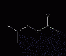 Isobutyl acetate structural formula