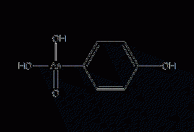 Structural formula of p-hydroxyphenylarsonic acid