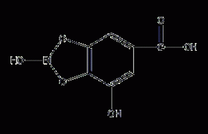 Bismuth subgallate structural formula