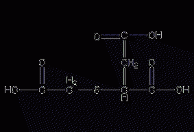 2-Carboxymethylthiosuccinic acid structural formula