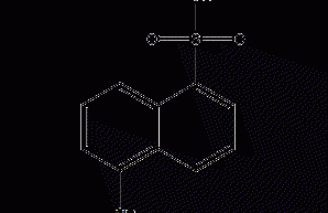 5-aminonaphthalene-1-sulfonic acid structural formula