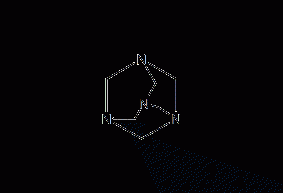 Hexamethylenetetramine structural formula