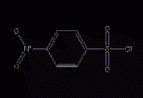 Structural formula of p-nitrobenzenesulfonyl chloride