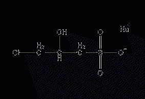 3-Chloro-2-hydroxypropanesulfonate sodium salt structural formula