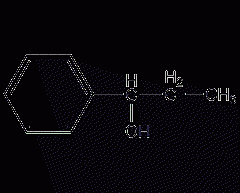 1-phenyl-1-propanol structural formula