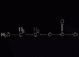 Propyl chloroformate structural formula