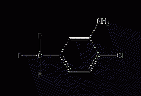 3-amino-4-chlorotrifluorotoluene structural formula