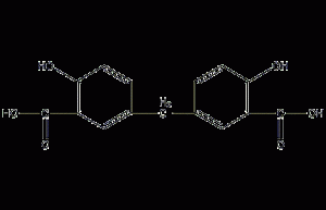 Methylene disalicylic acid structural formula