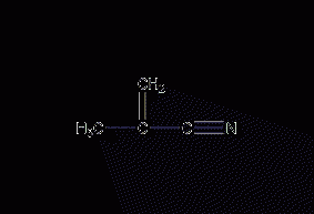 Methacrylonitrile structural formula