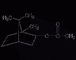 Bornyl acetate structural formula