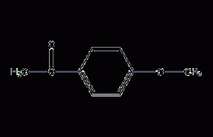 Structural formula of p-methoxyacetophenone