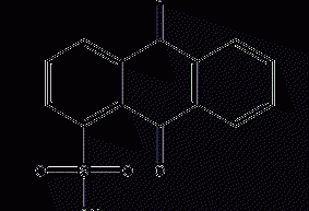 Anthraquinone-1-sodium sulfonate structural formula